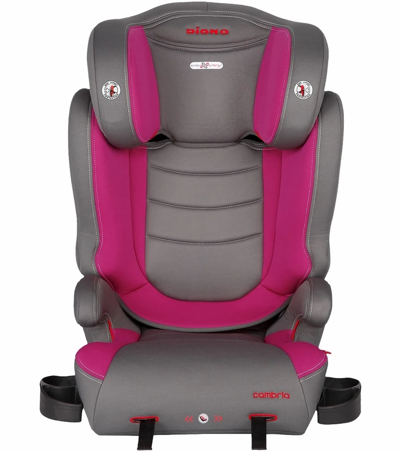 Diono Cambria High Back Belt Positioning Booster Car Seat - Raspberry 4 Diono Cambria High Back Belt Positioning Booster Car Seat - Raspberry - Image 2