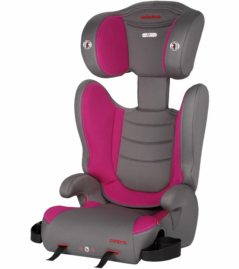Diono Cambria High Back Belt Positioning Booster Car Seat - Raspberry 5 Diono Cambria High Back Belt Positioning Booster Car Seat - Raspberry - Image 3