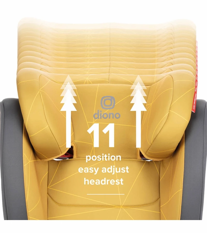 Diono Monterey 2XT Latch 2-in-1 Booster Car Seat - Yellow Sulphur 7 Diono Monterey 2XT Latch 2-in-1 Booster Car Seat - Yellow Sulphur - Image 5