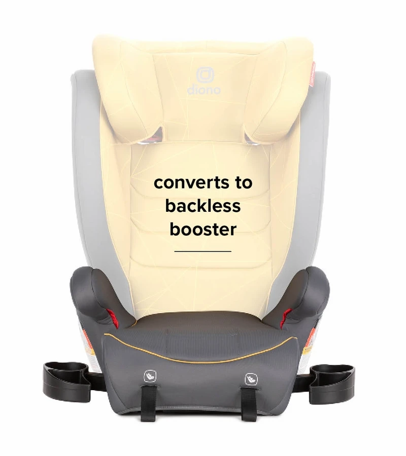 Diono Monterey 2XT Latch 2-in-1 Booster Car Seat - Yellow Sulphur 5 Diono Monterey 2XT Latch 2-in-1 Booster Car Seat - Yellow Sulphur - Image 3