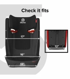 Diono Monterey 5iST FixSafe Belt Positioning High Back Booster Car Seat - Black Jet 11 Diono Monterey 5iST FixSafe Belt Positioning High Back Booster Car Seat - Black Jet -Graco Store diono monterey 5ist fixsafe belt positioning high back booster car seat blue sky 10 1
