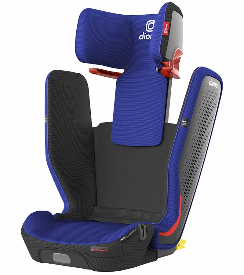 Diono Monterey 5iST FixSafe Belt Positioning High Back Booster Car Seat - Blue Sky 3 Diono Monterey 5iST FixSafe Belt Positioning High Back Booster Car Seat - Blue Sky