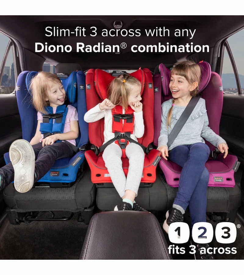 Diono Radian 3 RXT Safe+ Narrow All-in-One Convertible Car Seat - Black Jet 4 Diono Radian 3 RXT Safe+ Narrow All-in-One Convertible Car Seat - Black Jet - Image 2
