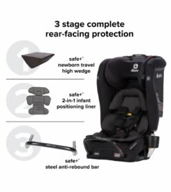 Diono Radian 3 RXT Safe+ Narrow All-in-One Convertible Car Seat - Gray Slate 11 Diono Radian 3 RXT Safe+ Narrow All-in-One Convertible Car Seat - Gray Slate -Graco Store diono radian 3 rxt safe narrow all in one convertible car seat purple plum 11 2