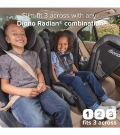 Diono Radian 3QXT+ Narrow All-in-One Convertible Car Seat - Black Jet -Graco Store diono radian 3qxt narrow all in one convertible car seat black jet 83