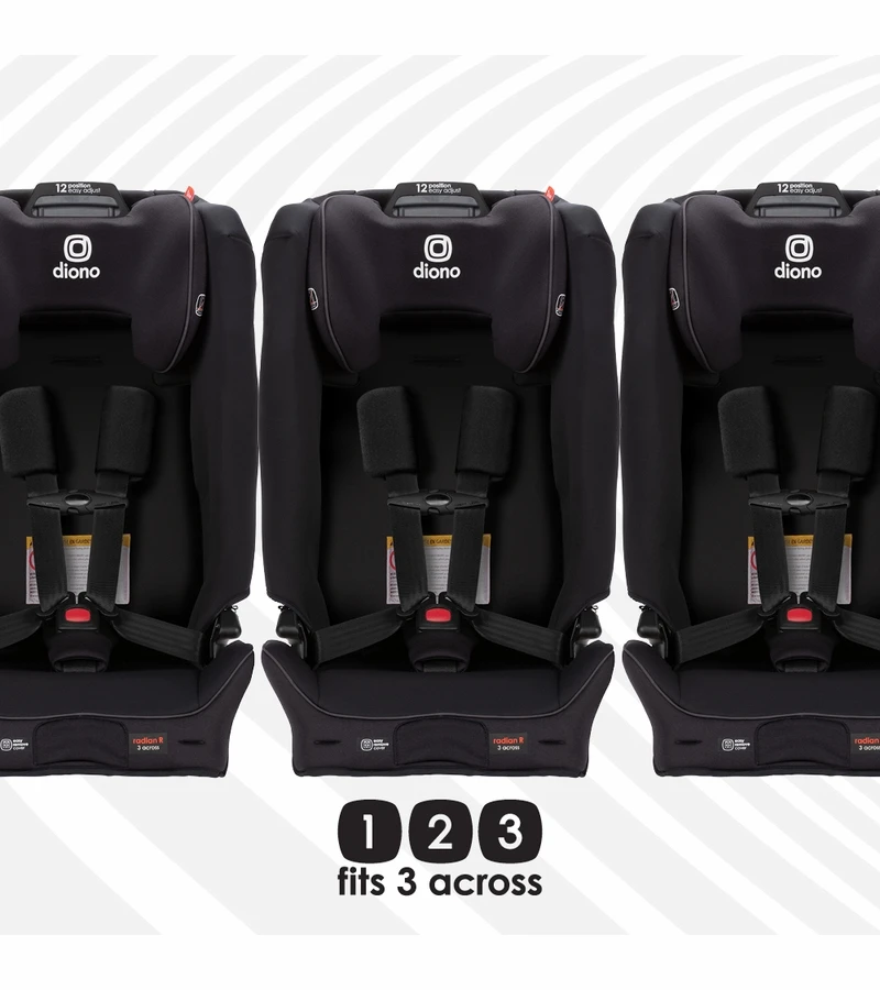 Diono Radian 3R SafePlus All-in-One Convertible Car Seat - Jet Black 9 Diono Radian 3R SafePlus All-in-One Convertible Car Seat - Jet Black - Image 7