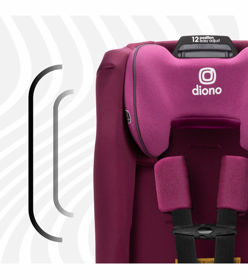 Diono Radian 3R SafePlus All-in-One Convertible Car Seat - Purple Plum 7 Diono Radian 3R SafePlus All-in-One Convertible Car Seat - Purple Plum - Image 5