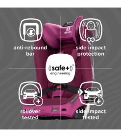 Diono Radian 3R SafePlus All-in-One Convertible Car Seat - Purple Plum 11 Diono Radian 3R SafePlus All-in-One Convertible Car Seat - Purple Plum -Graco Store diono radian 3r safeplus all in one convertible car seat purple plum 9