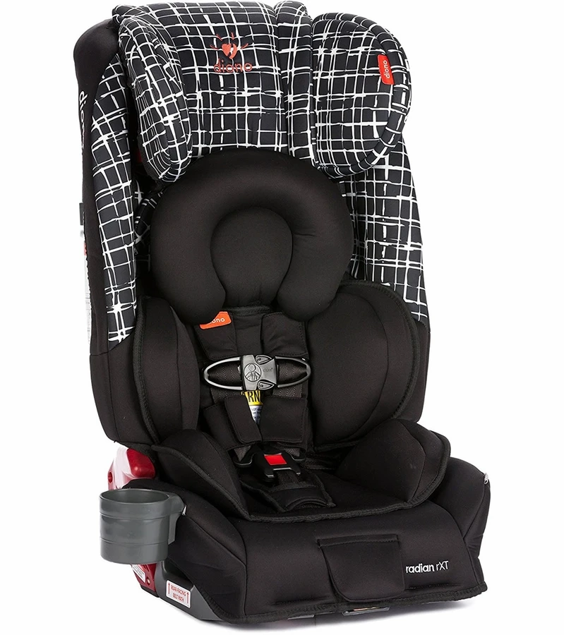 Diono Radian RXT Convertible + Booster Car Seat - Black Plaid 3 Diono Radian RXT Convertible + Booster Car Seat - Black Plaid