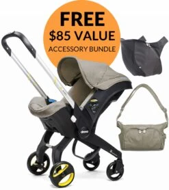 Doona Infant Car Seat + Accessory Bundle - Dune (Beige)