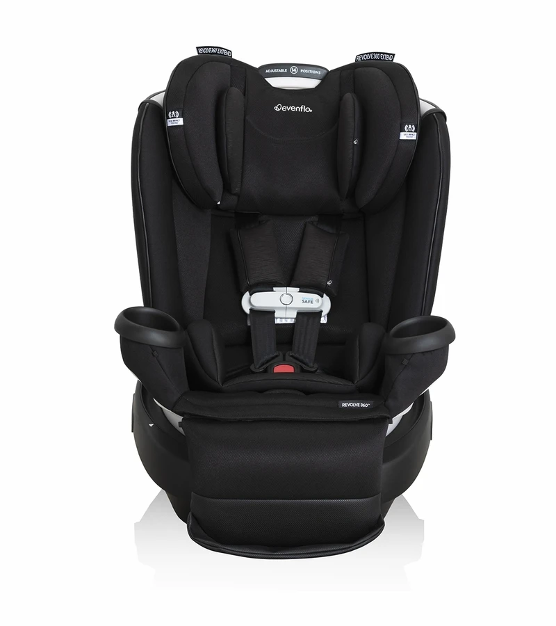 Evenflo GOLD SensorSafe Revolve360 Extend Rotational All-In-One Convertible Car Seat - Onyx Black 4 Evenflo GOLD SensorSafe Revolve360 Extend Rotational All-In-One Convertible Car Seat - Onyx Black - Image 2