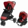 Evenflo GOLD SensorSafe Verge3 Smart Travel System With SecureMax Smart Infant Car Seat - Garnet Red -Graco Store evenflo gold sensorsafe verge3 smart travel system with securemax smart infant car seat garnet red 125