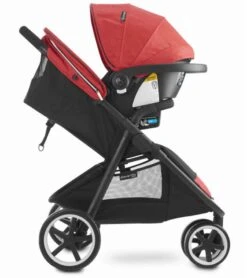 Evenflo GOLD SensorSafe Verge3 Smart Travel System With SecureMax Smart Infant Car Seat - Garnet Red -Graco Store evenflo gold sensorsafe verge3 smart travel system with securemax smart infant car seat garnet red 126
