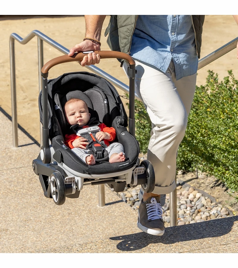 Evenflo GOLD Shyft DualRide Infant Car Seat And Stroller Combo - Opal Pink 8 Evenflo GOLD Shyft DualRide Infant Car Seat And Stroller Combo - Opal Pink - Image 6