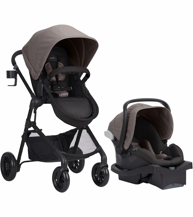 Evenflo Pivot Modular Travel System - Manchester Tan 3 Evenflo Pivot Modular Travel System - Manchester Tan