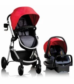 Evenflo Pivot Modular Travel System With Safemax Infant Car Seat - Salsa