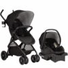 Evenflo Sibby Travel System With LiteMax 35 Infant Car Seat - Charcoal
