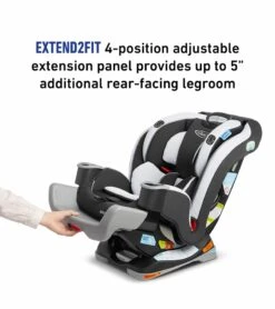Graco Extend2Fit 3-in-1 All-in-One Convertible Car Seat - Stocklyn -Graco Store graco extend2fit 3 in 1 all in one convertible car seat stocklyn 109