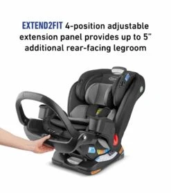 Graco Extend2Fit 3-in-1 Convertible Car Seat With Anti-Rebound Bar - Zane -Graco Store graco extend2fit 3 in 1 convertible car seat with anti rebound bar zane 146
