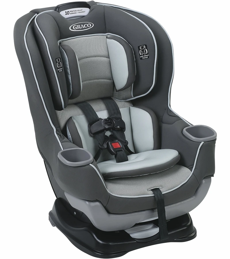 Graco Extend2Fit Convertible Car Seat - Mack 3 Graco Extend2Fit Convertible Car Seat - Mack