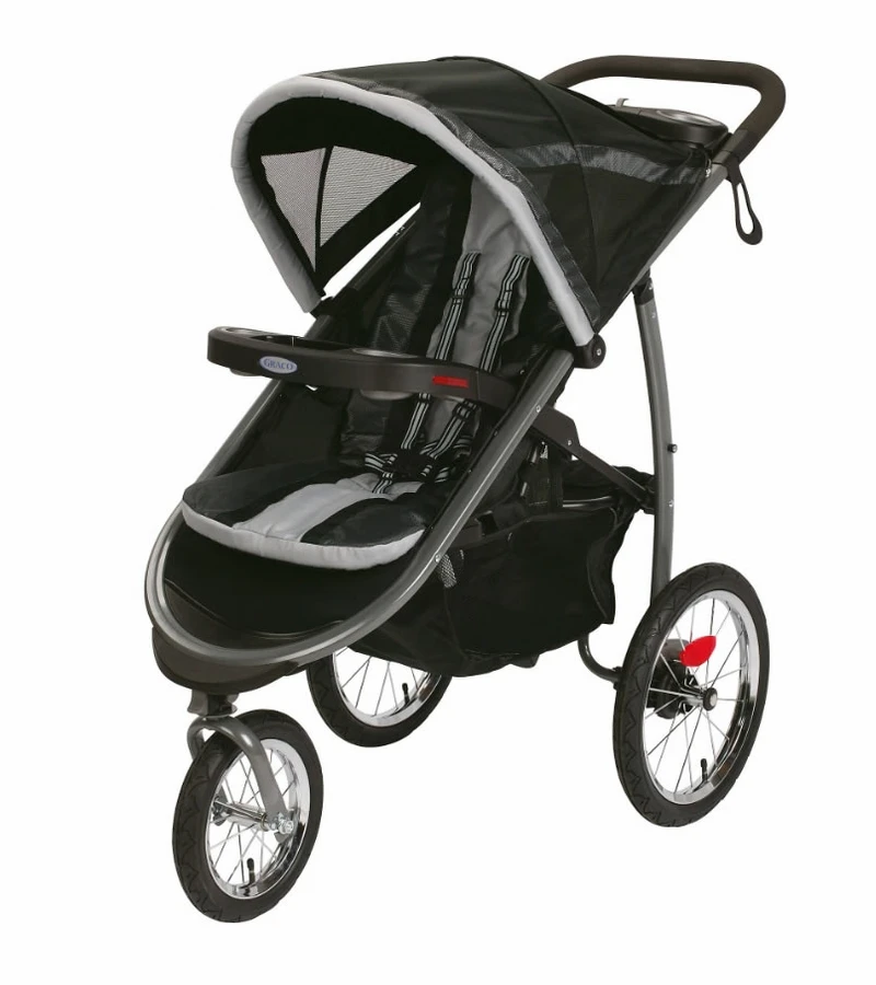 Graco FastAction Fold Click Connect Jogging Stroller - Gotham 3 Graco FastAction Fold Click Connect Jogging Stroller - Gotham