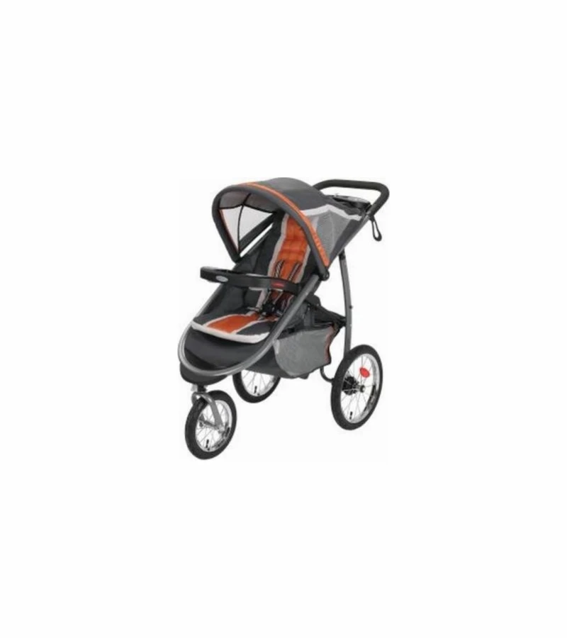 Graco FastAction Fold Click Connect Jogging Stroller - Tangerine 3 Graco FastAction Fold Click Connect Jogging Stroller - Tangerine
