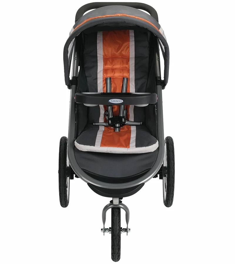 Graco FastAction Fold Click Connect Jogging Stroller - Tangerine 4 Graco FastAction Fold Click Connect Jogging Stroller - Tangerine - Image 2