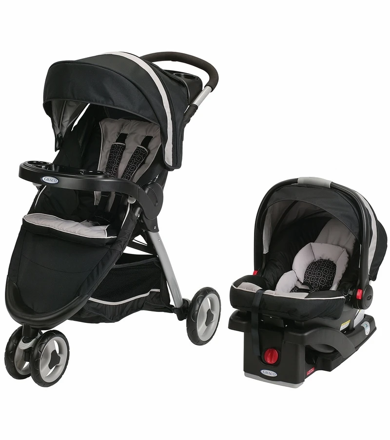 Graco FastAction Fold Sport Click Connect Travel System - Pierce 3 Graco FastAction Fold Sport Click Connect Travel System - Pierce