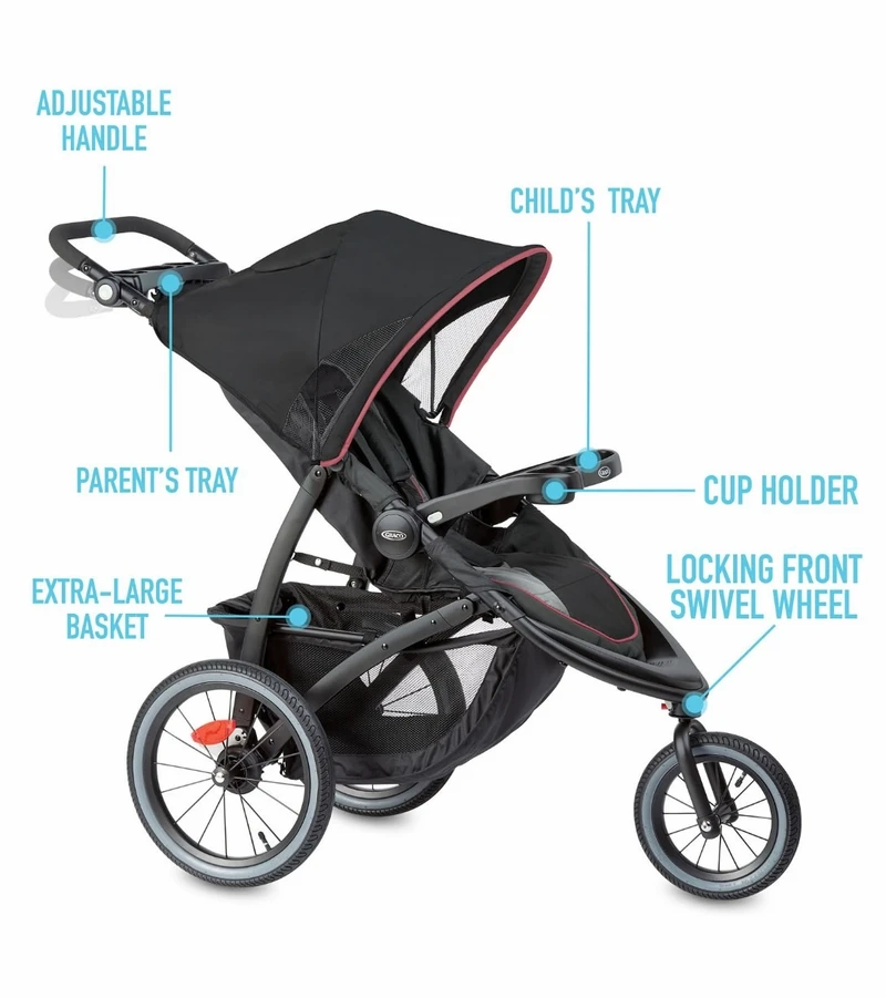 Graco FastAction Jogger LX Stroller - Tansy 4 Graco FastAction Jogger LX Stroller - Tansy - Image 2