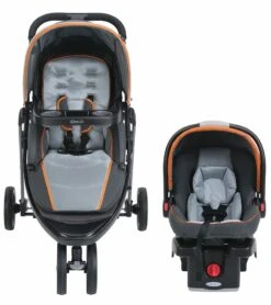 Graco Modes Sport Click Connect Travel System - Tangerine -Graco Store graco modes sport click connect travel system tangerine 103