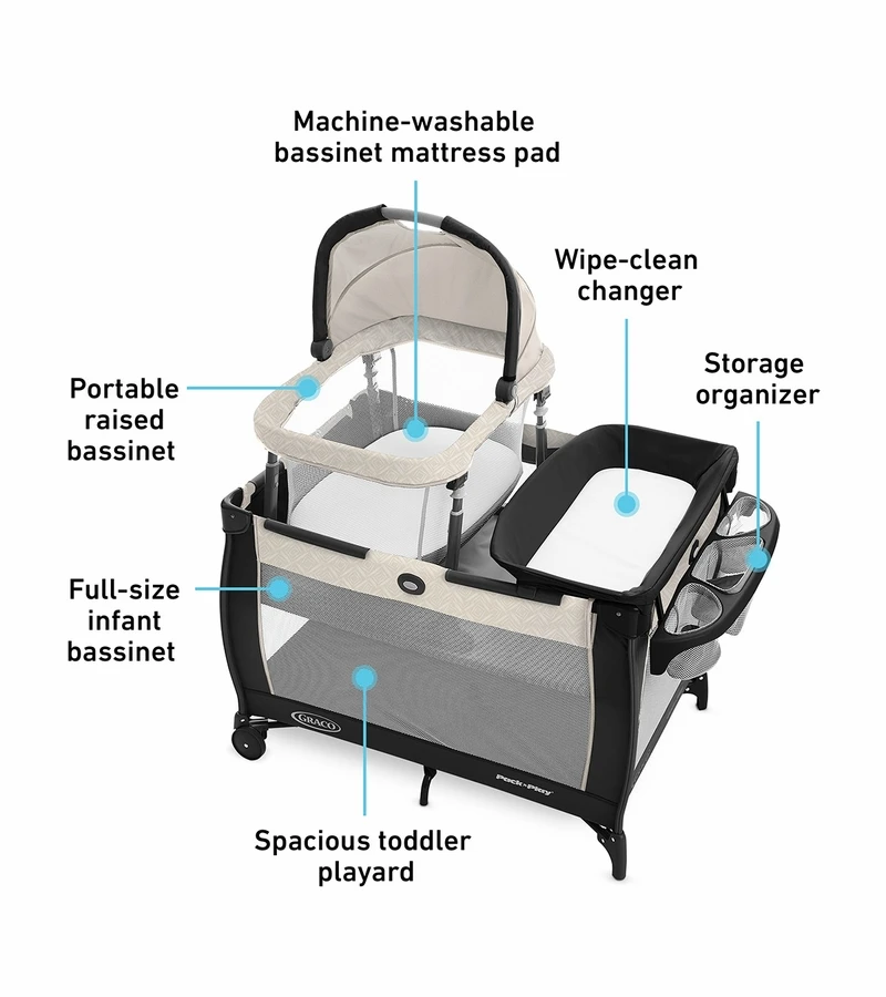 Graco Pack 'n Play Day2Dream Travel Bassinet Playard - Lo 6 Graco Pack 'n Play Day2Dream Travel Bassinet Playard - Lo - Image 4