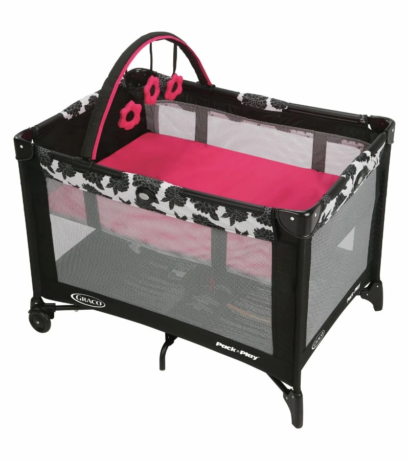 Graco Pack 'n Play Playard With Automatic Folding Feet - Azalea 3 Graco Pack 'n Play Playard With Automatic Folding Feet - Azalea