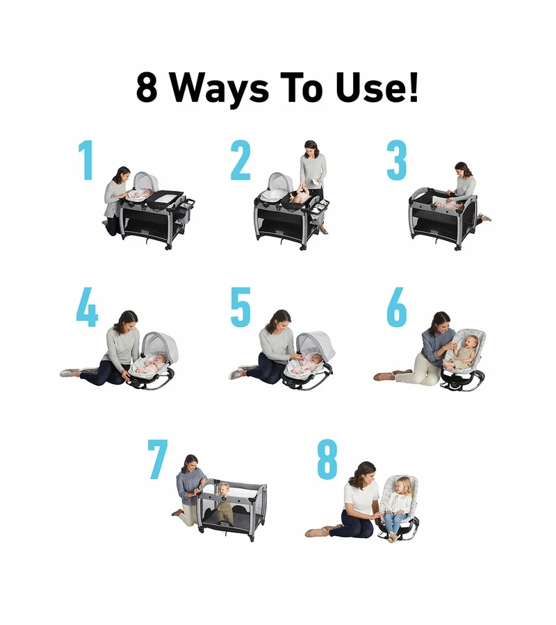 Graco Pack 'n Play Rock 'n Grow Playard - Orson 5 Graco Pack 'n Play Rock 'n Grow Playard - Orson - Image 3