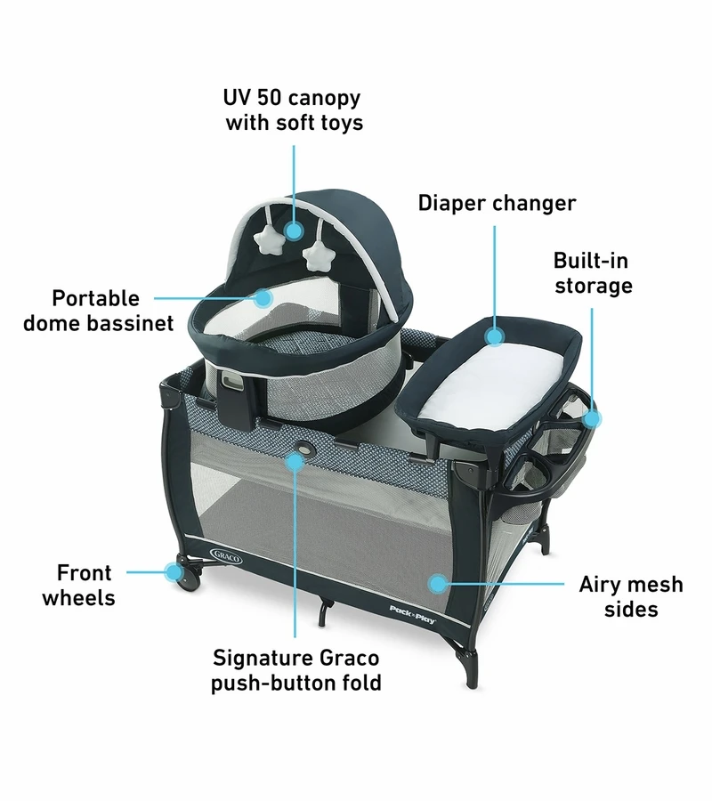 Graco Pack 'n Play Travel Dome LX Playard - Leyton 6 Graco Pack 'n Play Travel Dome LX Playard - Leyton - Image 4
