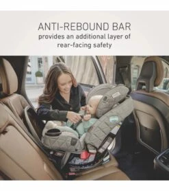 Graco Premier 4Ever DLX Extend2Fit SnugLock 4-in-1 Car Seat With Anti-Rebound Bar - Midtown -Graco Store graco premier 4ever dlx extend2fit snuglock 4 in 1 car seat with anti rebound bar midtown 180