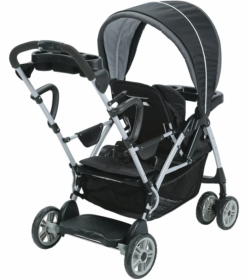Graco RoomFor2? Stand & Ride Stroller - Gotham 4 Graco RoomFor2? Stand & Ride Stroller - Gotham - Image 2