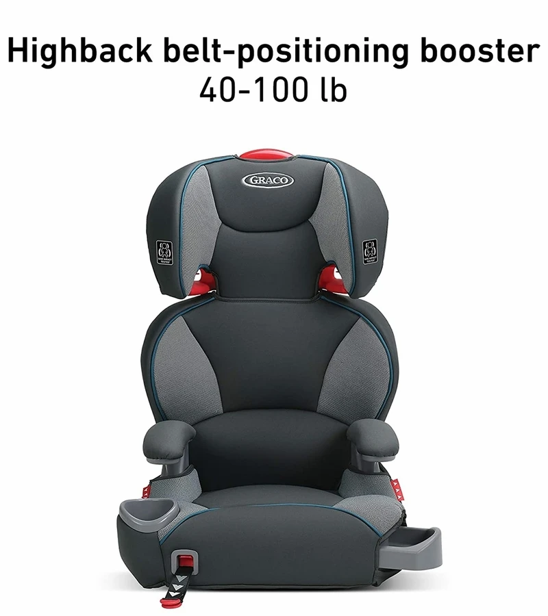 Graco TurboBooster LX Highback Belt Positioning Booster Car Seat - Seaton 4 Graco TurboBooster LX Highback Belt Positioning Booster Car Seat - Seaton - Image 2