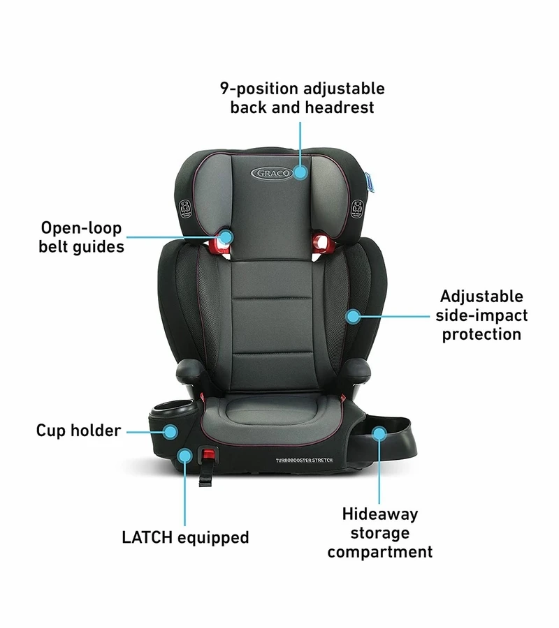Graco TurboBooster Stretch Booster Seat - Ainsley 8 Graco TurboBooster Stretch Booster Seat - Ainsley - Image 6