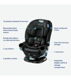 Graco Turn2Me 3-in-1 Rotating Convertible Car Seat - Cambridge -Graco Store graco turn2me 3 in 1 rotating convertible car seat cambridge 146