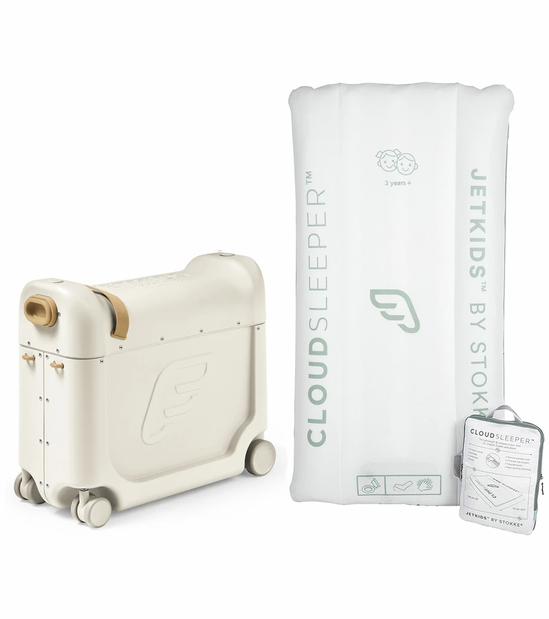 JetKids By Stokke BedBox V3 + CloudSleeper Inflatable Kids Bed Bundle - Full Moon 3 JetKids By Stokke BedBox V3 + CloudSleeper Inflatable Kids Bed Bundle - Full Moon