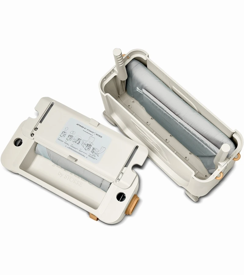 JetKids By Stokke BedBox V3 + CloudSleeper Inflatable Kids Bed Bundle - Creamy Cappuccino 6 JetKids By Stokke BedBox V3 + CloudSleeper Inflatable Kids Bed Bundle - Creamy Cappuccino - Image 4