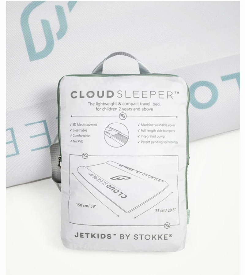 JetKids By Stokke BedBox V3 + CloudSleeper Inflatable Kids Bed Bundle - Creamy Cappuccino 8 JetKids By Stokke BedBox V3 + CloudSleeper Inflatable Kids Bed Bundle - Creamy Cappuccino - Image 6