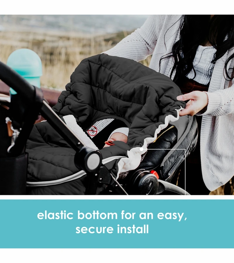 JJ Cole Car Seat Cover - Black 8 JJ Cole Car Seat Cover - Black - Image 6