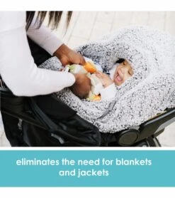 JJ Cole Cuddly Car Seat Cover - Gray -Graco Store jj cole cuddly car seat cover gray 155