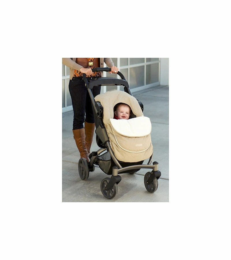 JJ Cole Infant Car Seat Cover - Khaki 4 JJ Cole Infant Car Seat Cover - Khaki - Image 2