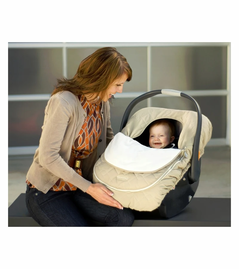 JJ Cole Infant Car Seat Cover - Khaki 5 JJ Cole Infant Car Seat Cover - Khaki - Image 3