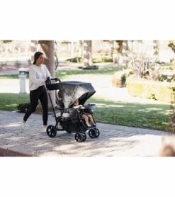 Joovy Caboose UL Double Stroller - Jet -Graco Store joovy caboose ul double stroller jet 151