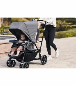 Joovy Caboose UL Double Stroller - Jet -Graco Store joovy caboose ul double stroller jet 152