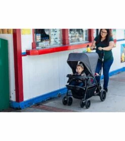 Joovy Caboose UL Double Stroller - Jet -Graco Store joovy caboose ul double stroller jet 155
