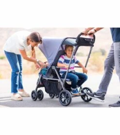 Joovy Caboose UL Double Stroller - Slate -Graco Store joovy caboose ul double stroller slate 139